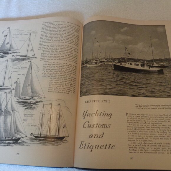 BOOK 1955-56 PILOTING SEAMANSHIP AND SM BOAT HANDLING CHARLES F CHAPMAN - Picture 7 of 16